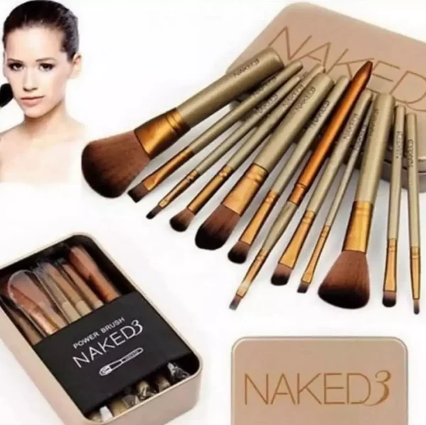 Naked 3 Professional Makeup Brushes Set